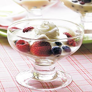 Zabaglione with fresh berries