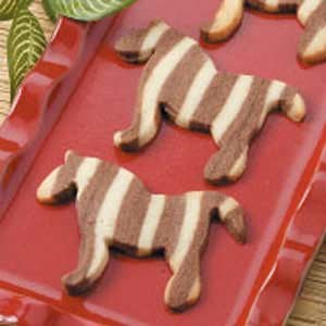 Zebra butter cookies