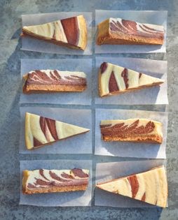 Zebra cheesecake