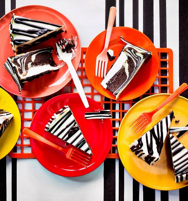 Zebra cheesecake