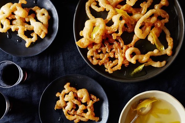 Zengoula with lemon syrup