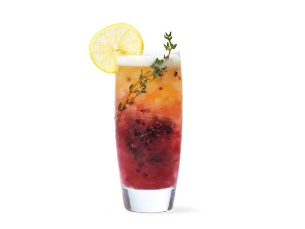 Zero-proof blackberry mojito