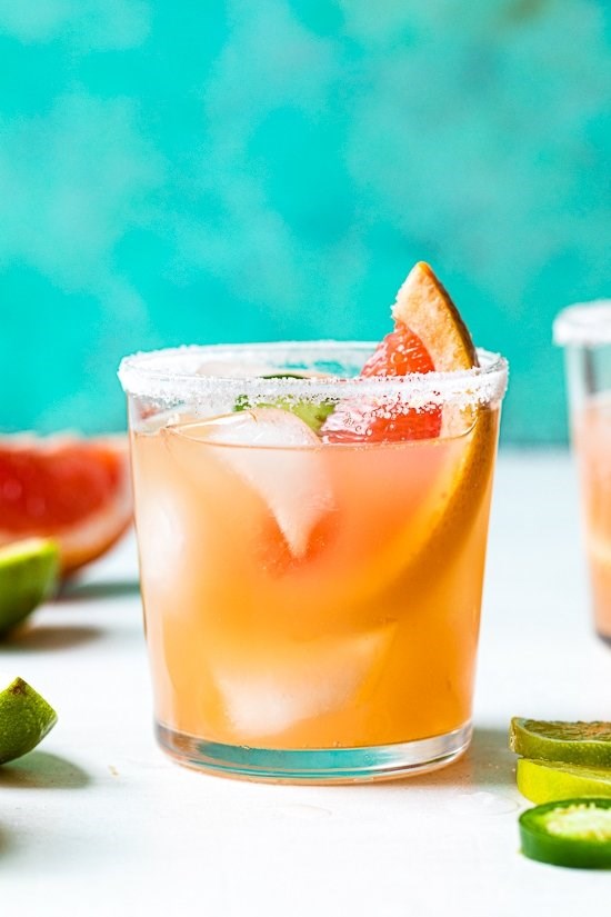 Zero-proof jalapeño paloma