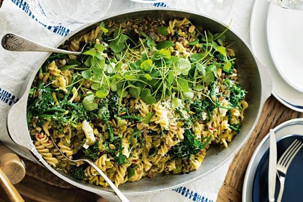 Zesty broccolini pasta