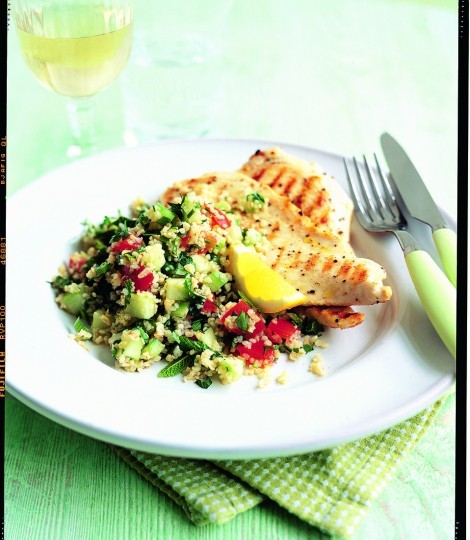 Zesty bulgur wheat tabouleh