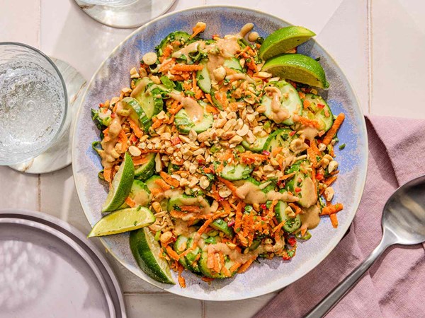 Zesty cucumber-peanut salad