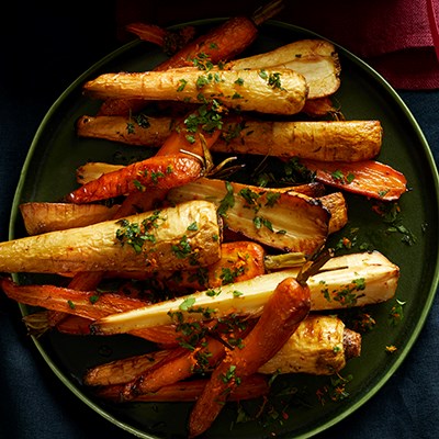 Zesty glazed carrots & parsnips