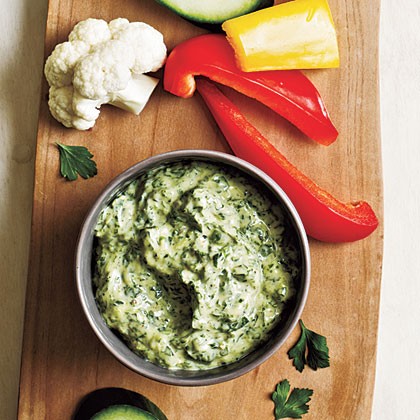 Zesty green goddess dip