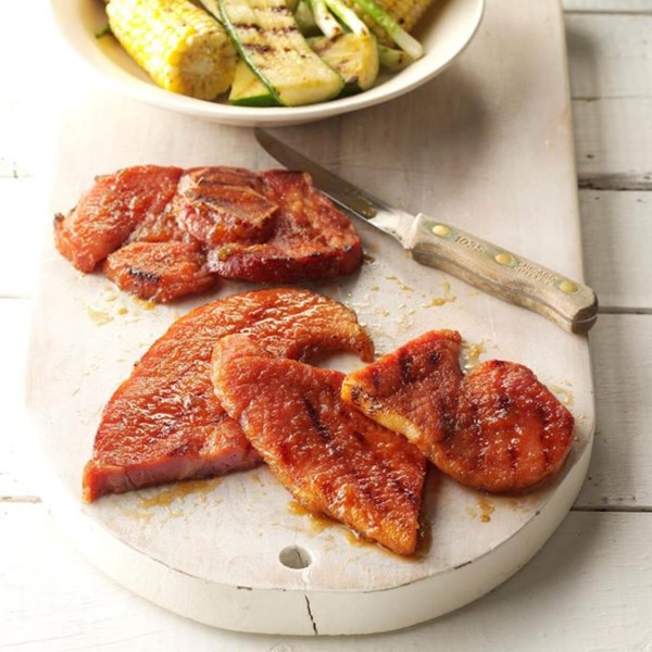 Zesty grilled ham