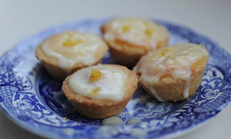 Zesty lemon, almond, and vanilla petits fours