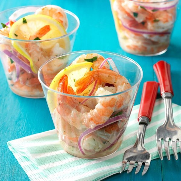 Zesty marinated shrimp