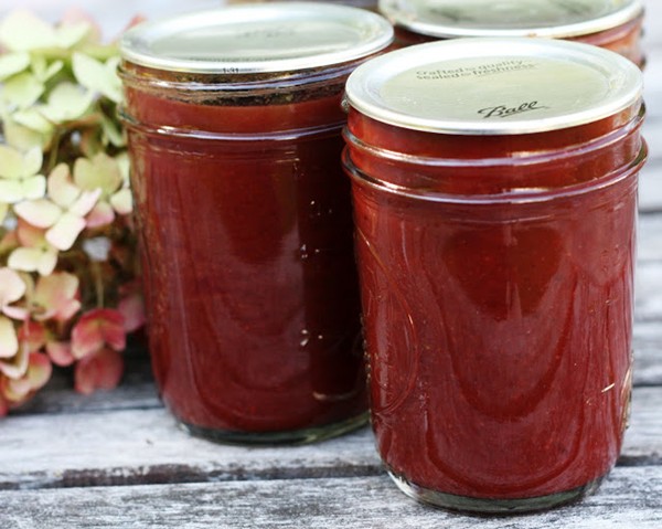 Zesty plum ketchup
