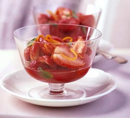 Zesty strawberries with Cointreau