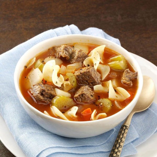 Zesty vegetable beef soup