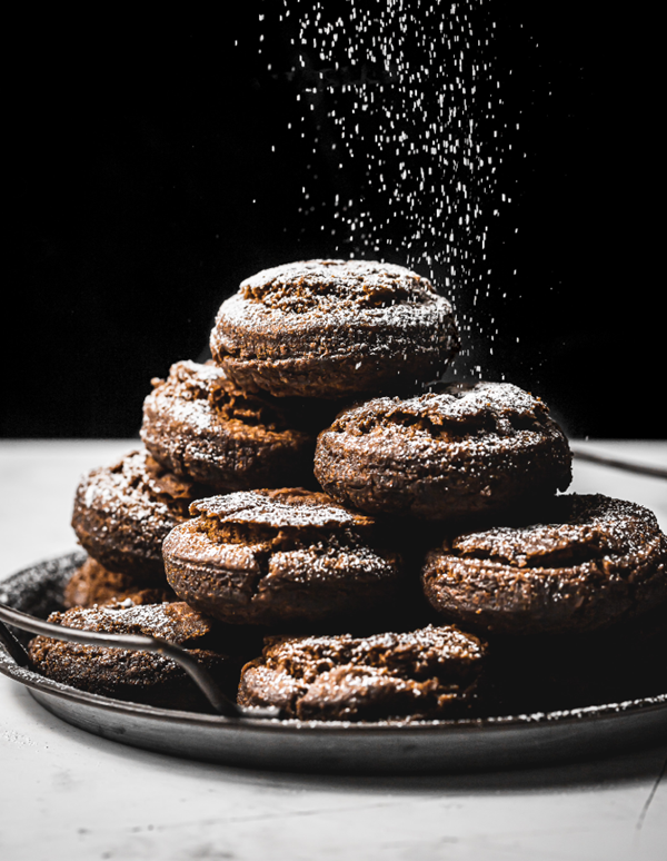 Zingy ginger molasses donuts