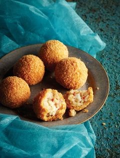 Zingy pineapple & anchovy arancini