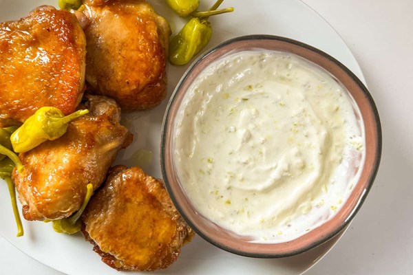 Zingy sour cream dressing 