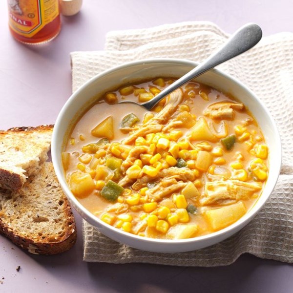 Zippy chicken & corn chowder