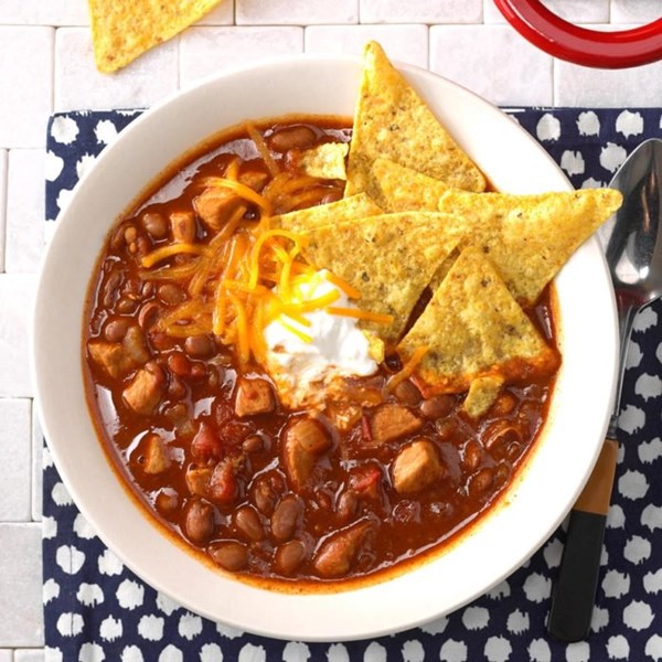 Zippy pork chili