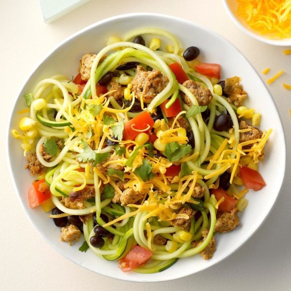 Zippy turkey zoodles