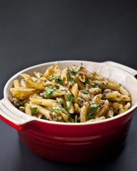 Ziti, eggplant, and Fontina gratin