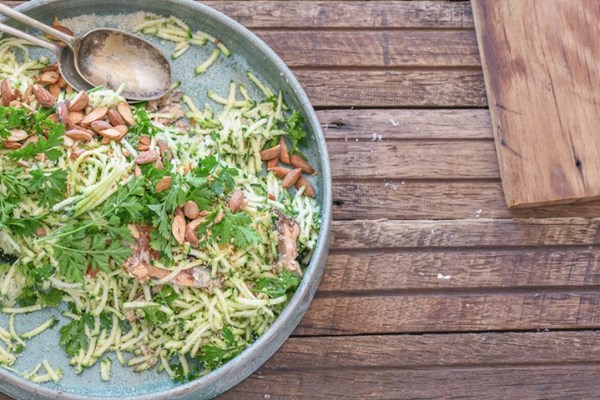 Zucchini & almond bowls