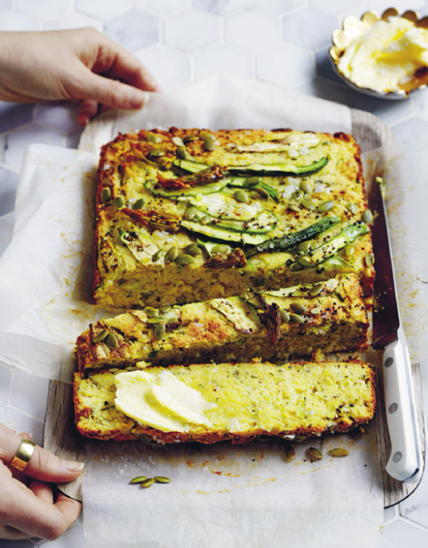 Zucchini & brown butter bread