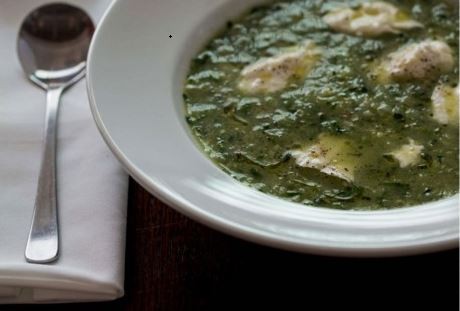 Zucchini & buffalo mozzarella soup [Tom Hutchison]