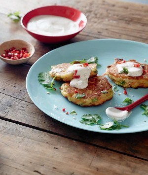 Zucchini & carrot fritters - adult variation