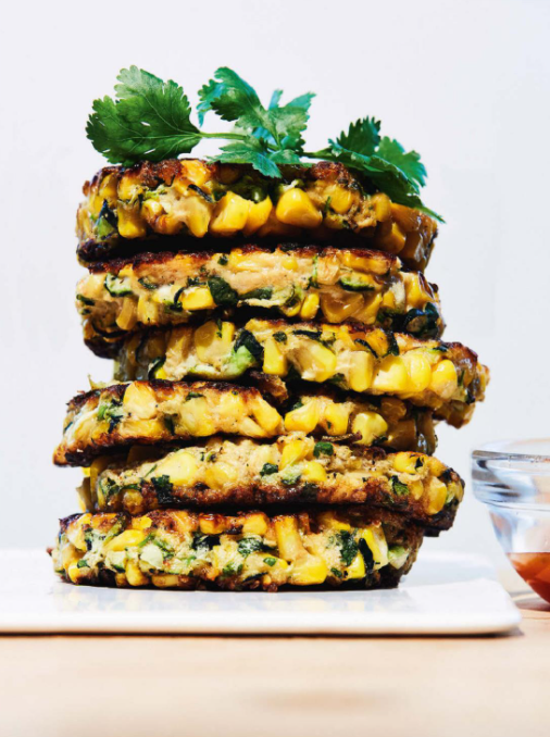 Zucchini & corn burgers