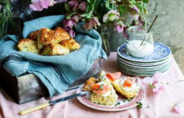 Zucchini and cheese scones