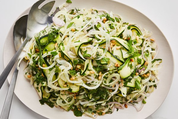 Zucchini and fennel salad 