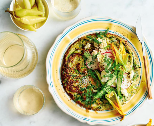 Zucchini and kataifi fritters