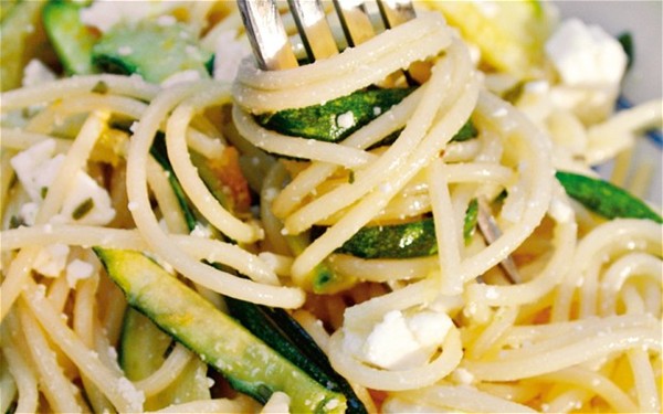 Zucchini and lemon spaghetti