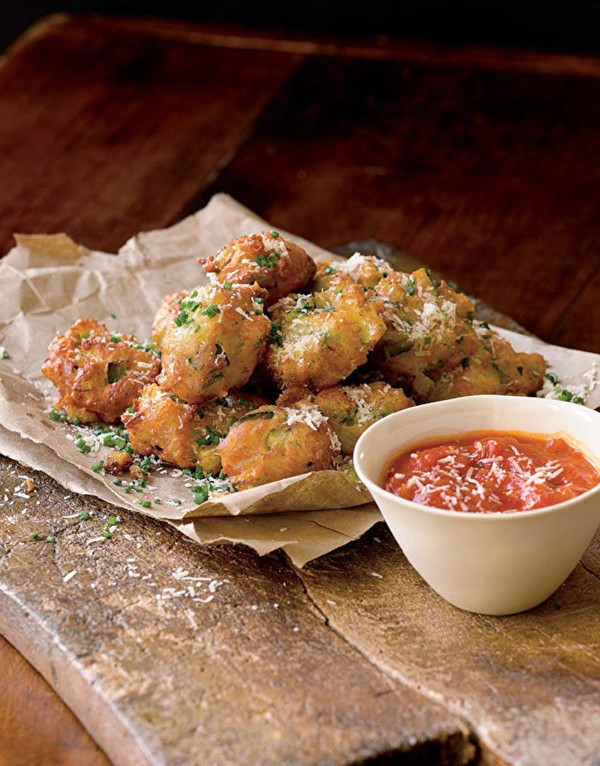 Zucchini and Parm fritters