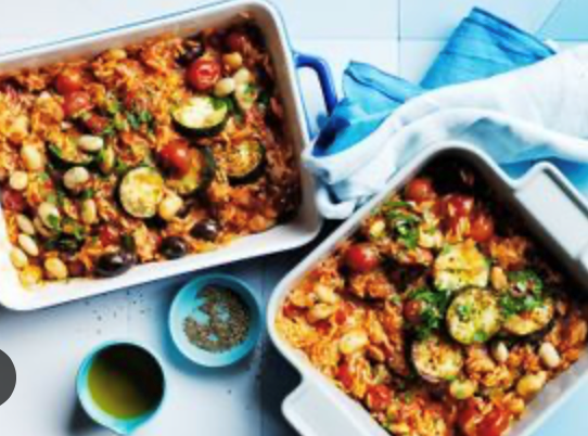 Zucchini and risoni cacciatore