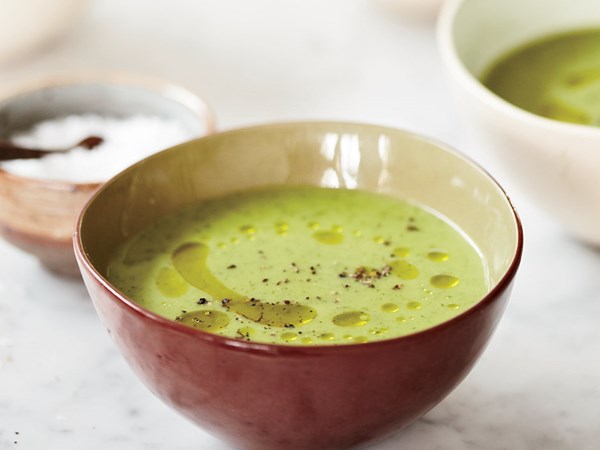 Zucchini-and-watercress soup
