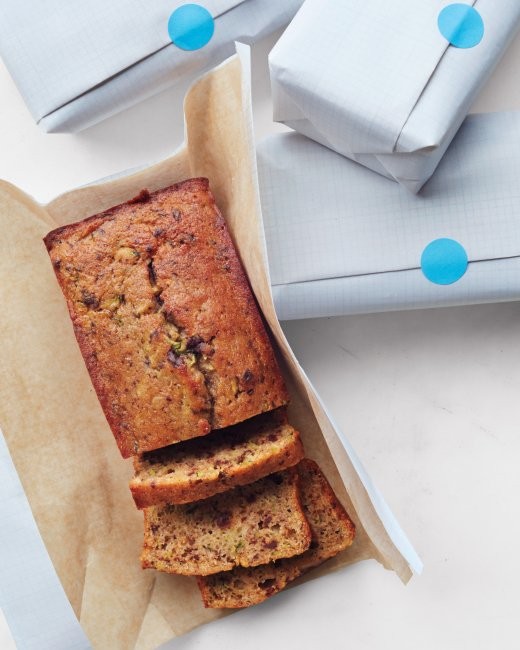 Zucchini-applesauce chocolate-chip loaf