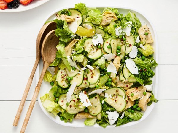 Zucchini-artichoke salad 