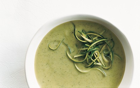 Zucchini-basil soup