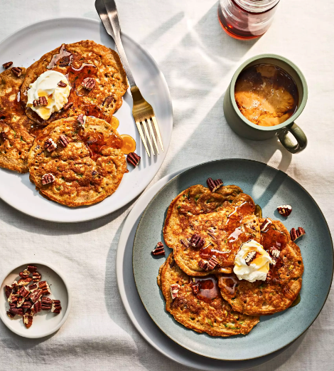 Zucchini bread pancakes