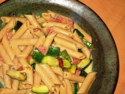 Zucchini carbonara