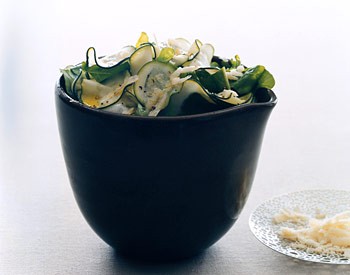 Zucchini carpaccio salad