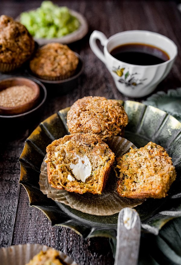 Zucchini carrot muffins