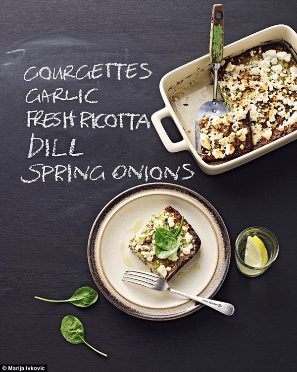Zucchini "cheesecake"