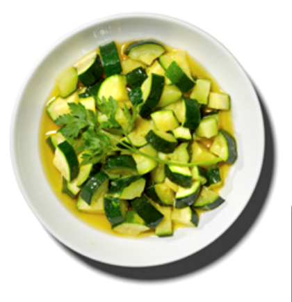 Zucchini confit