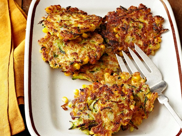 Zucchini-corn fritters