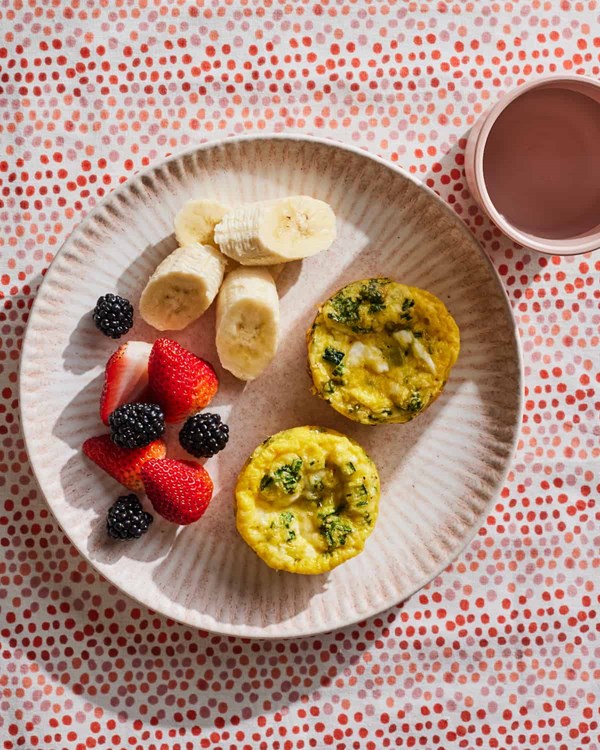 Zucchini feta frittatas