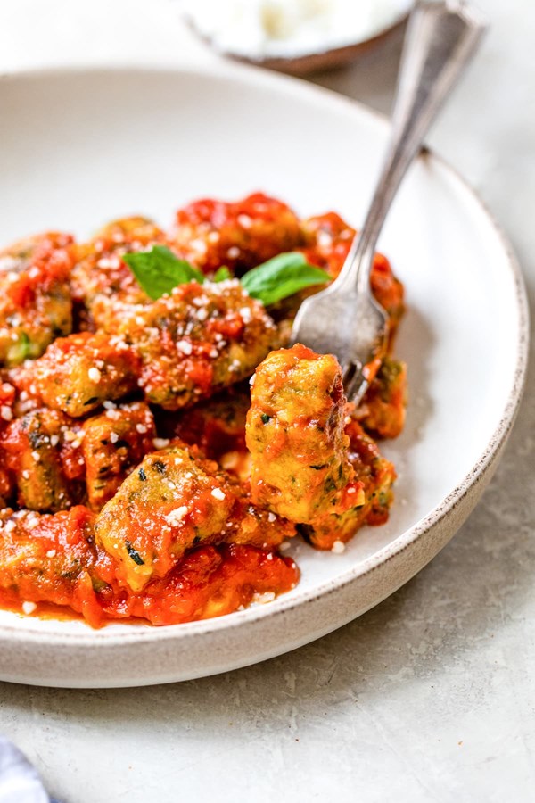 Zucchini gnocchi