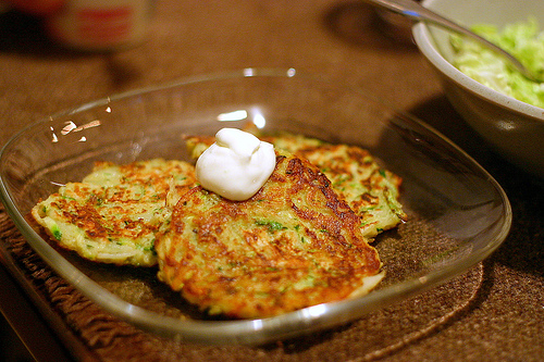 Zucchini latkes